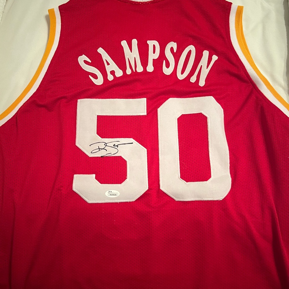 Ralph Sampson Autographed Jersey Houston Rockets